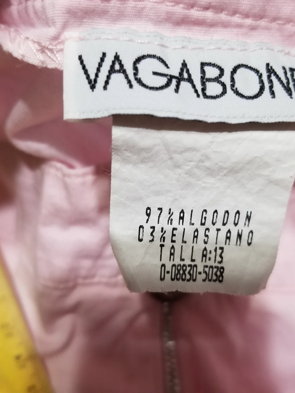 Vagabond Kid's 13 Light Pink Skirt with Ruffled Hem & Zippered Pockets & Closure